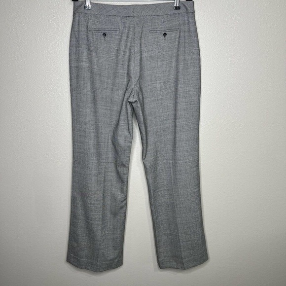Pendleton Black & White Savvy Stretch Wool High Rise Straight Leg Dress Pants 12 - Picture 10 of 11